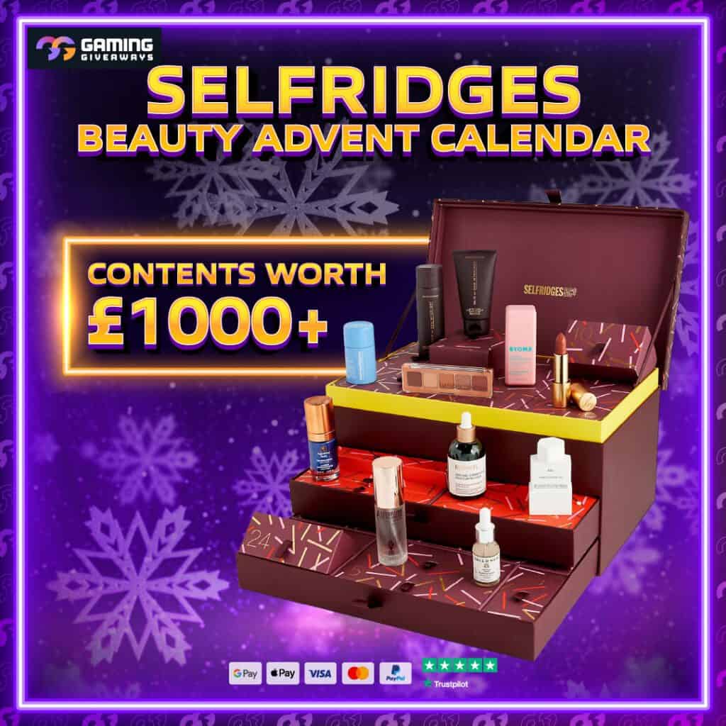 Selfridges Beauty Advent Calendar 1 Gaming Giveaways