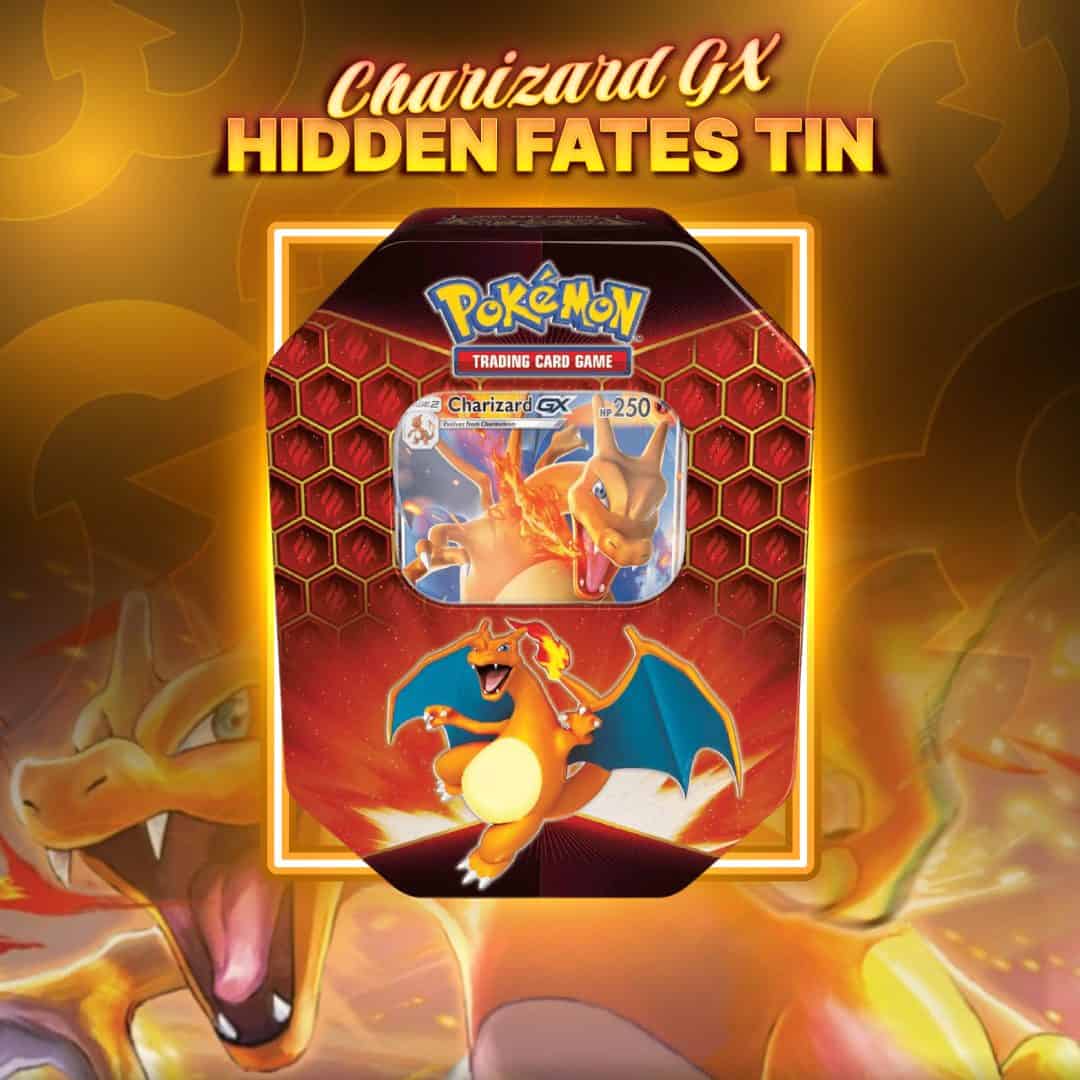 Pokémon Hidden Fates Tin - Charizard GX #2 - Gaming Giveaways